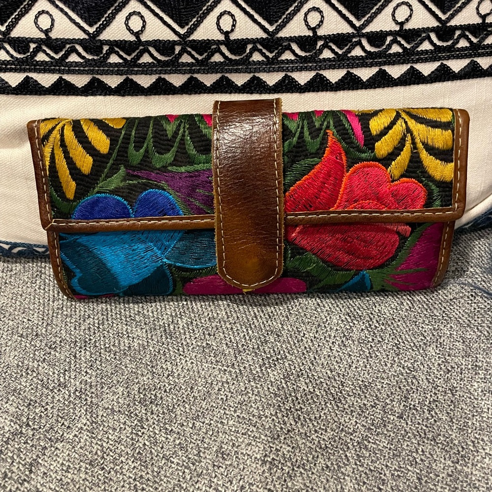 Colorful Embroidered Women's Clutch wallet embroidered